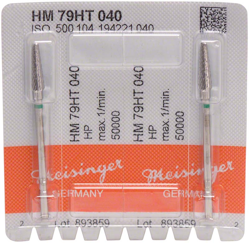 HM-Fräser HT - Packung 2 Stück Spezialverzahnung, grün grob, HP, Figur 194, 14,2 mm ISO 040