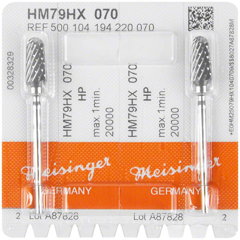 HM-Fräser HX - Packung 2 Stück kreuzverzahnt, grün grob, HP, Figur 194, 14,7 mm, ISO 070