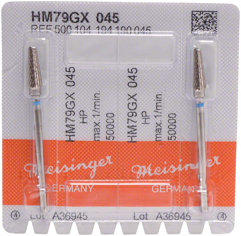 HM-Fräser GX - Packung 2 Stück kreuzverzahnt, blau standard, HP, Figur 194, 12,7 mm, ISO 045