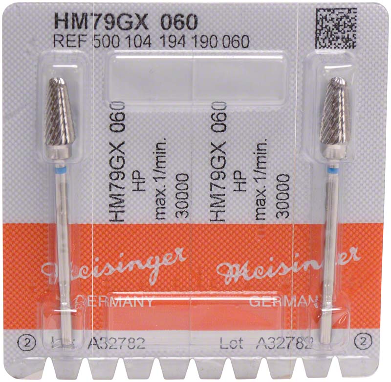 HM-Fräser GX - Packung 2 Stück kreuzverzahnt, blau standard, HP, Figur 194, 12,7 mm, ISO 060