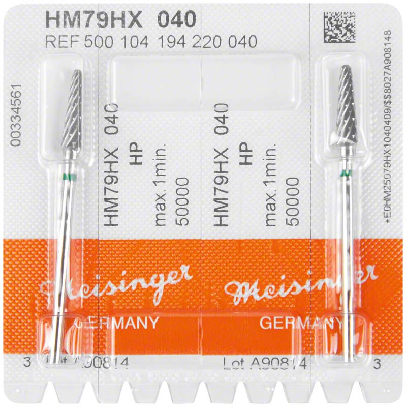 HM-Fräser HX - Packung 2 Stück kreuzverzahnt, grün grob, HP, Figur 194, 14,2 mm, ISO 040