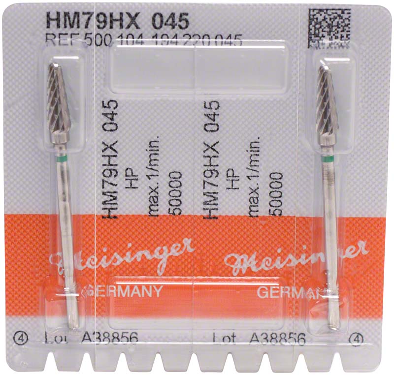 HM-Fräser HX - Packung 2 Stück kreuzverzahnt, grün grob, HP, Figur 194, 12,7 mm, ISO 045